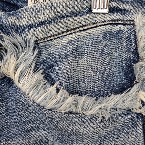 NWT Blank NYC Frayed Skinny Jeans Raw Hem Fray for Days Size 25 Boho - Picture 10 of 14